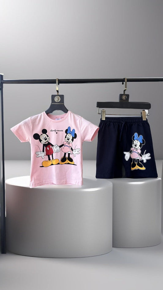 Mickey & Minnie Şortlu Takım